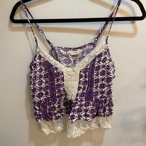 Purple Crop Top, size XS